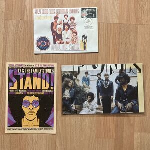 Sly and the Family Stone • Stand! Concert Ad • Laminated Picture • HOF Envelope
